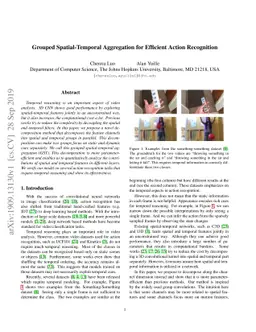 Grouped Spatial-Temporal Aggregation for Efficient Action Recognition