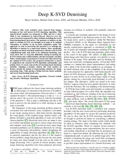 Deep K-SVD Denoising