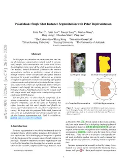 PolarMask: Single Shot Instance Segmentation with Polar Representation
