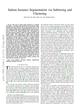 Salient Instance Segmentation via Subitizing and Clustering