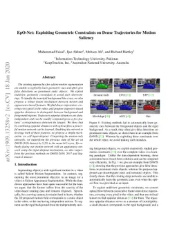 EpO-Net: Exploiting Geometric Constraints on Dense Trajectories for
  Motion Saliency