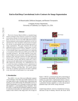 End-to-End Deep Convolutional Active Contours for Image Segmentation