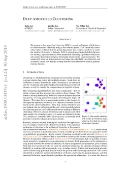 Deep Amortized Clustering