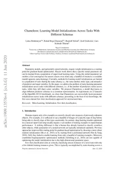 Chameleon: Learning Model Initializations Across Tasks With Different
  Schemas