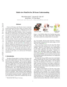 Multi-view PointNet for 3D Scene Understanding
