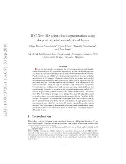 IPC-Net: 3D point-cloud segmentation using deep inter-point
  convolutional layers