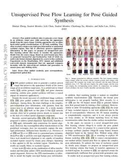 Unsupervised Pose Flow Learning for Pose Guided Synthesis