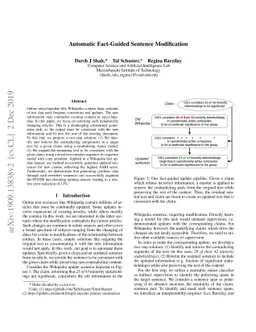 Automatic Fact-guided Sentence Modification