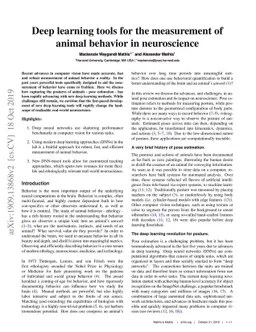 Deep learning tools for the measurement of animal behavior in
  neuroscience