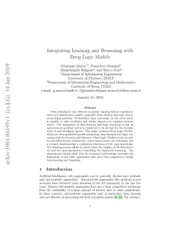Integrating Learning and Reasoning with Deep Logic Models