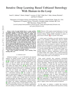 Iterative Deep Learning Based Unbiased Stereology With Human-in-the-Loop