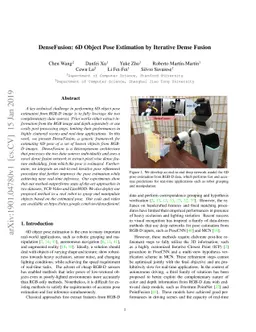 DenseFusion: 6D Object Pose Estimation by Iterative Dense Fusion