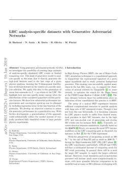 LHC analysis-specific datasets with Generative Adversarial Networks