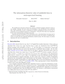 The information-theoretic value of unlabeled data in semi-supervised
  learning