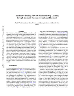Accelerated Training for CNN Distributed Deep Learning through Automatic
  Resource-Aware Layer Placement