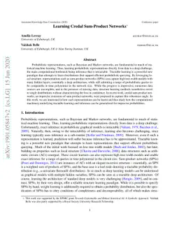 Learning Credal Sum-Product Networks