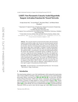 LiSHT: Non-Parametric Linearly Scaled Hyperbolic Tangent Activation
  Function for Neural Networks