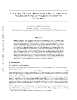 Stochastic Gradient Descent on a Tree: an Adaptive and Robust Approach
  to Stochastic Convex Optimization