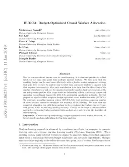 BUOCA: Budget-Optimized Crowd Worker Allocation