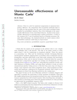 Unreasonable effectiveness of Monte Carlo