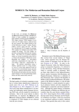 MOROCO: The Moldavian and Romanian Dialectal Corpus