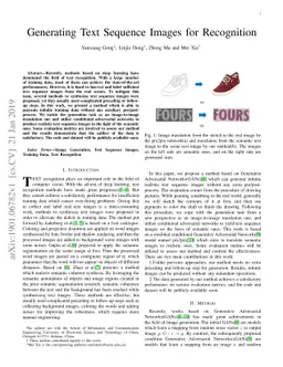 Generating Text Sequence Images for Recognition