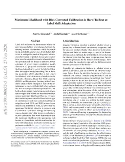 Maximum Likelihood with Bias-Corrected Calibration is Hard-To-Beat at
  Label Shift Adaptation