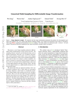 Linearized Multi-Sampling for Differentiable Image Transformation