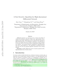A Fast Iterative Algorithm for High-dimensional Differential Network