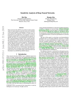 Sensitivity Analysis of Deep Neural Networks