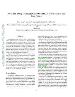 DF-SLAM: A Deep-Learning Enhanced Visual SLAM System based on Deep Local
  Features