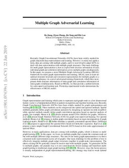 Multiple Graph Adversarial Learning