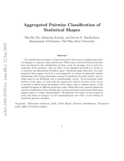 Aggregated Pairwise Classification of Statistical Shapes