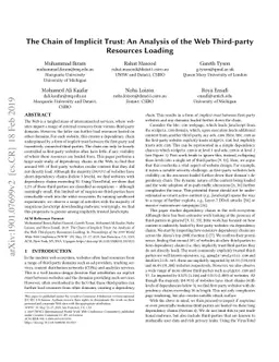 The Chain of Implicit Trust: An Analysis of the Web Third-party
  Resources Loading