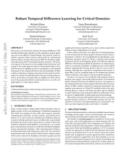 Robust Temporal Difference Learning for Critical Domains