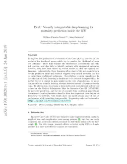 ISeeU: Visually interpretable deep learning for mortality prediction
  inside the ICU