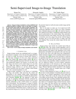 Semi-Supervised Image-to-Image Translation