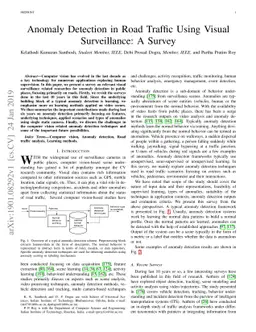 Anomaly Detection in Road Traffic Using Visual Surveillance: A Survey