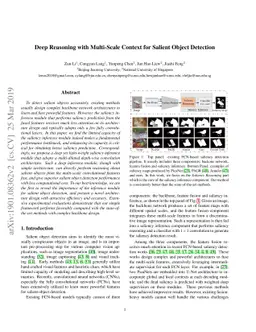 Deep Reasoning with Multi-Scale Context for Salient Object Detection