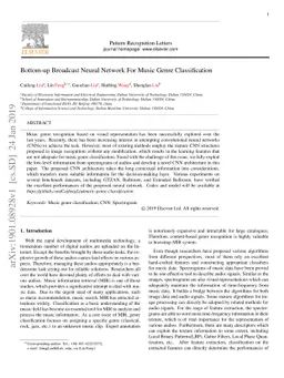 Bottom-up Broadcast Neural Network For Music Genre Classification