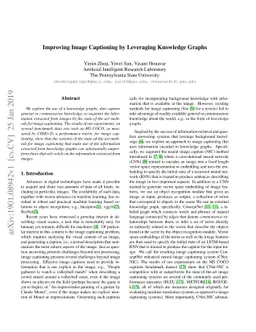 Improving Image Captioning by Leveraging Knowledge Graphs