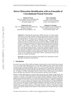 Driver Distraction Identification with an Ensemble of Convolutional
  Neural Networks