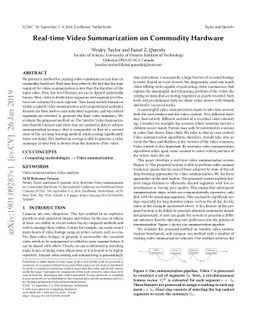 Real-time Video Summarization on Commodity Hardware