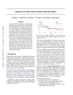 Augment your batch: better training with larger batches
