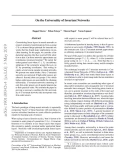 On the Universality of Invariant Networks