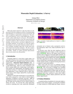 Monocular Depth Estimation: A Survey