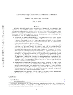 Deconstructing Generative Adversarial Networks