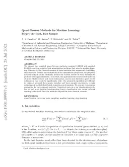 Quasi-Newton Methods for Machine Learning: Forget the Past, Just Sample