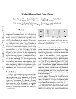 SiCloPe: Silhouette-Based Clothed People