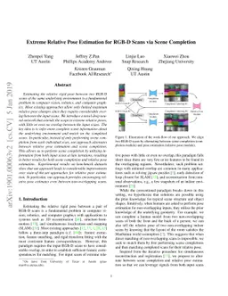 Extreme Relative Pose Estimation for RGB-D Scans via Scene Completion